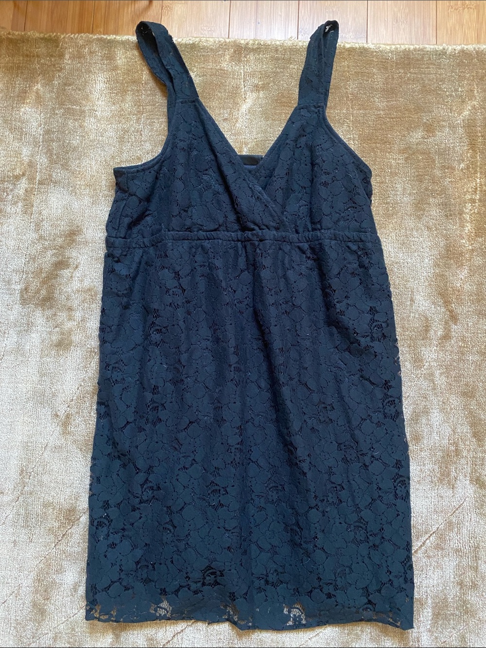The Limited 🖤Black Lace Trim Dress